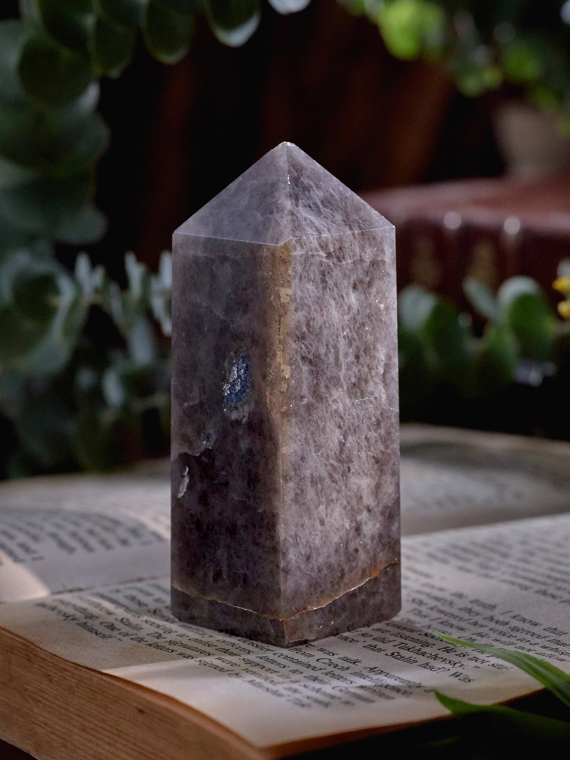 Semi-precious Stone - Smoky Quartz Tower (Dark)