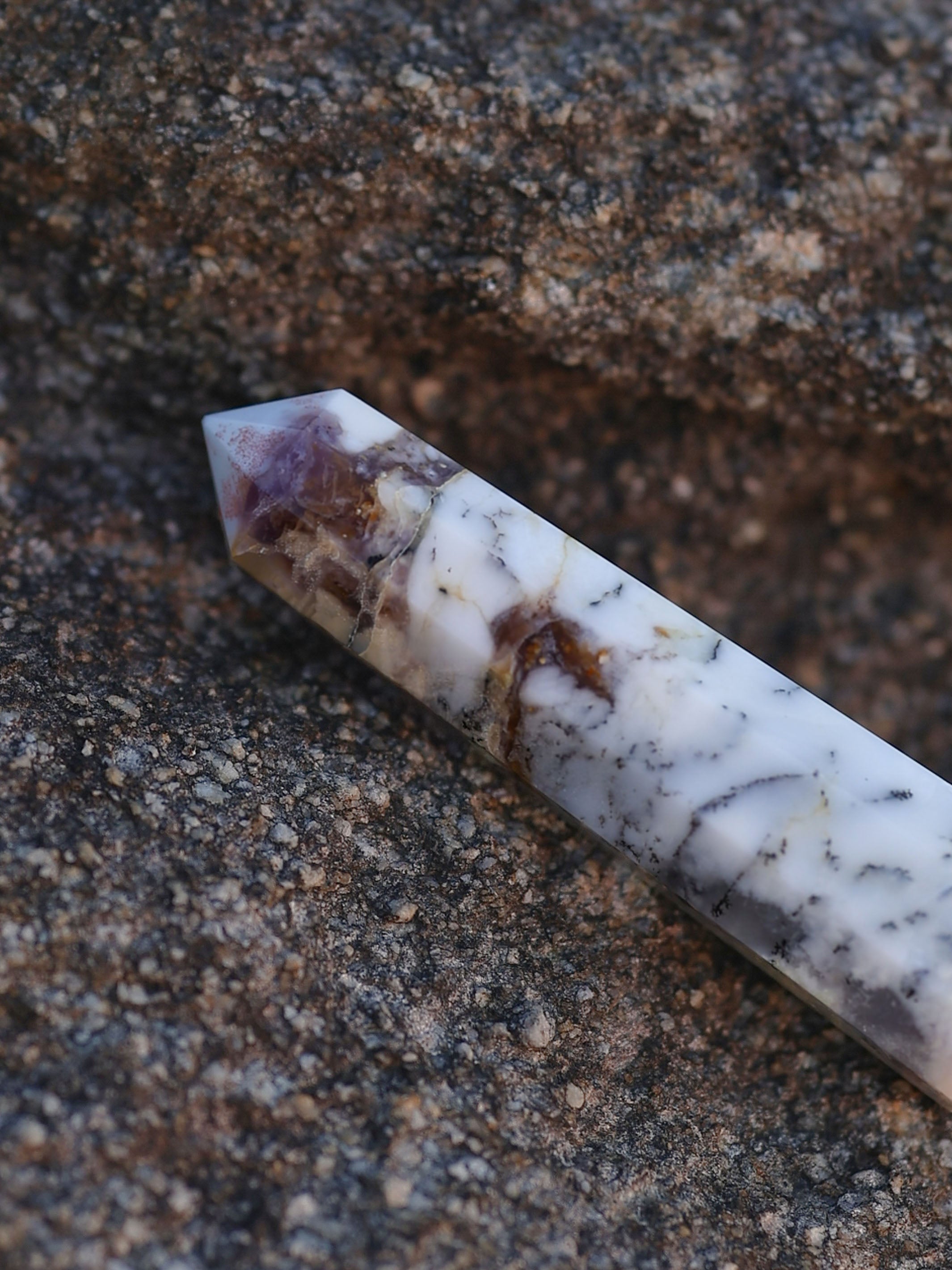 Gemstone Tower | Dendrite Opal Obelisk