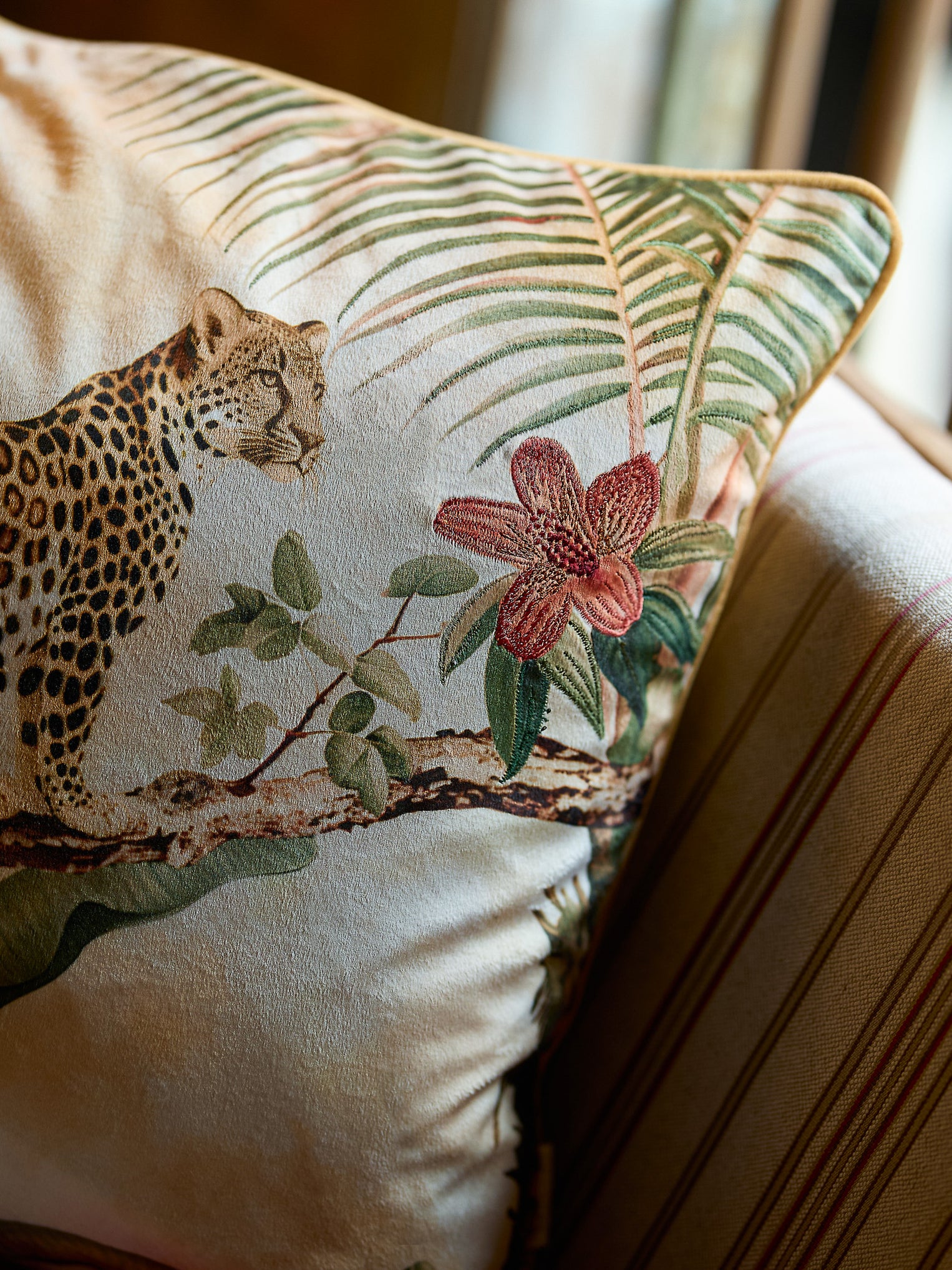 Bagheera - Multicolor Velvet Cushion