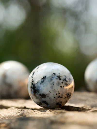 Semi-precious Gemstone - Rainbow Moonstone Sphere
