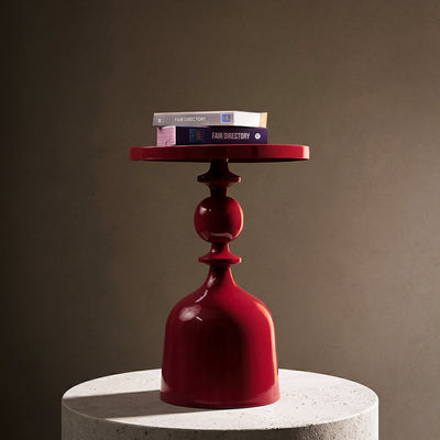 Orion Ember Luxe Iron Pedestal Accent Table