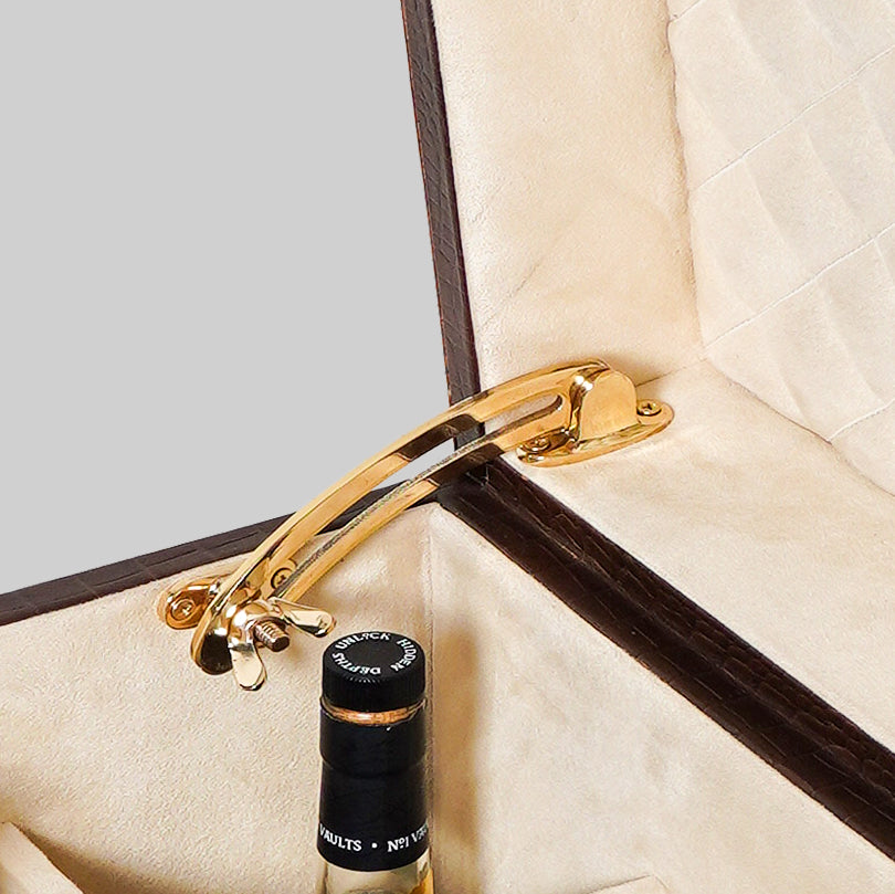 Trunk bar closed display piece luxury home decor India - The Mage Home