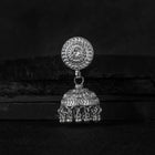 Pankhuri Silver Jhumki Earrings