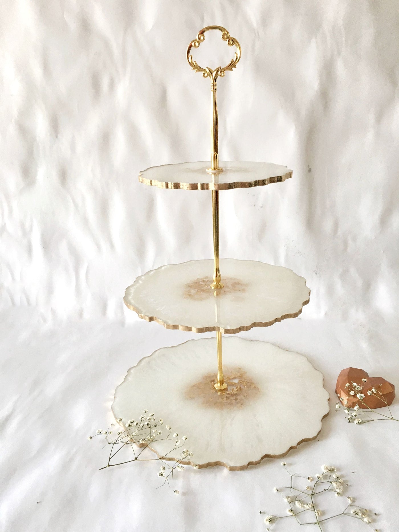 Ivory 3 Tier Cake Stand