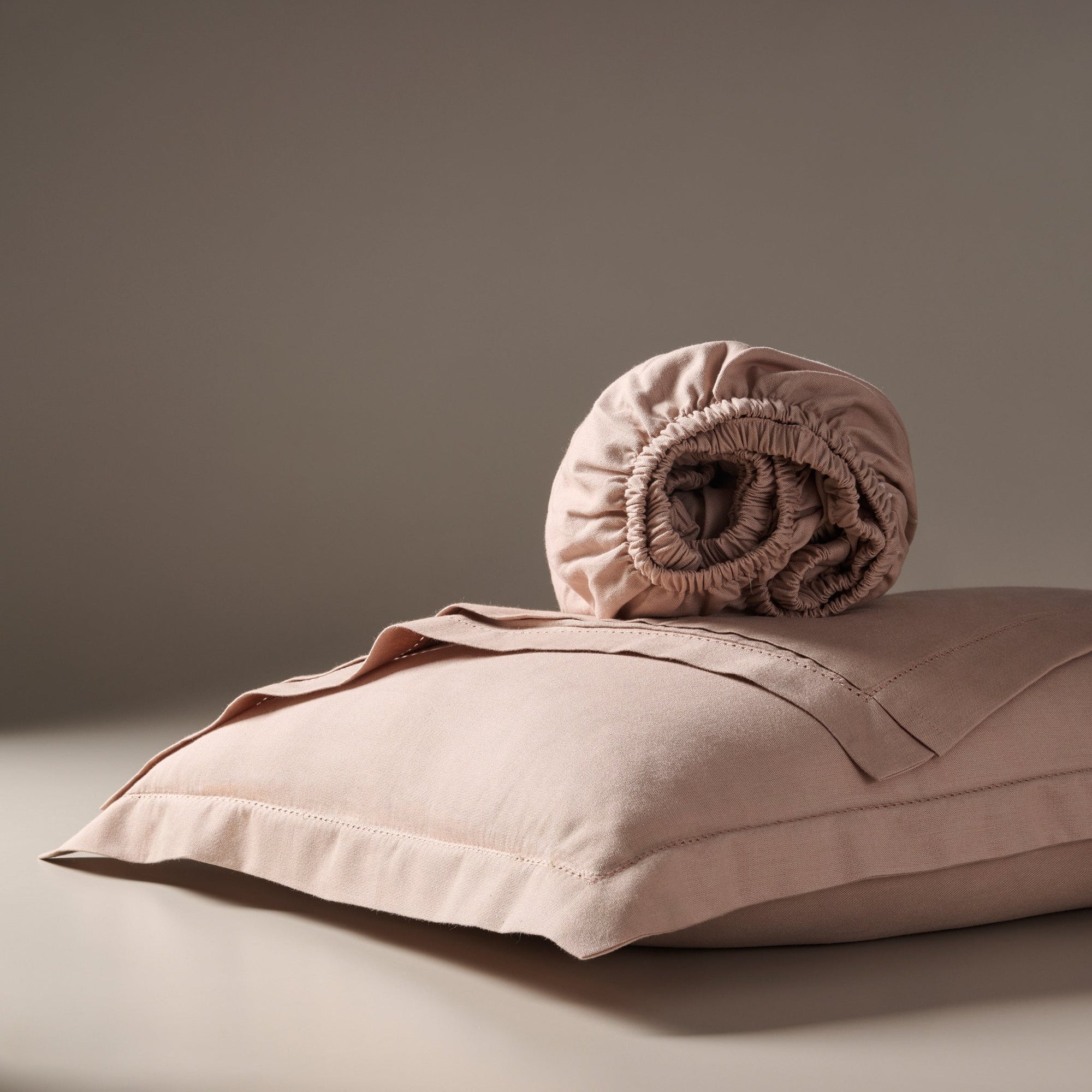 Soft Apricot | Cotton Bamboo | Chambray | Bedsheet