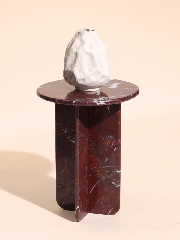Norge Marble Table - Rosso