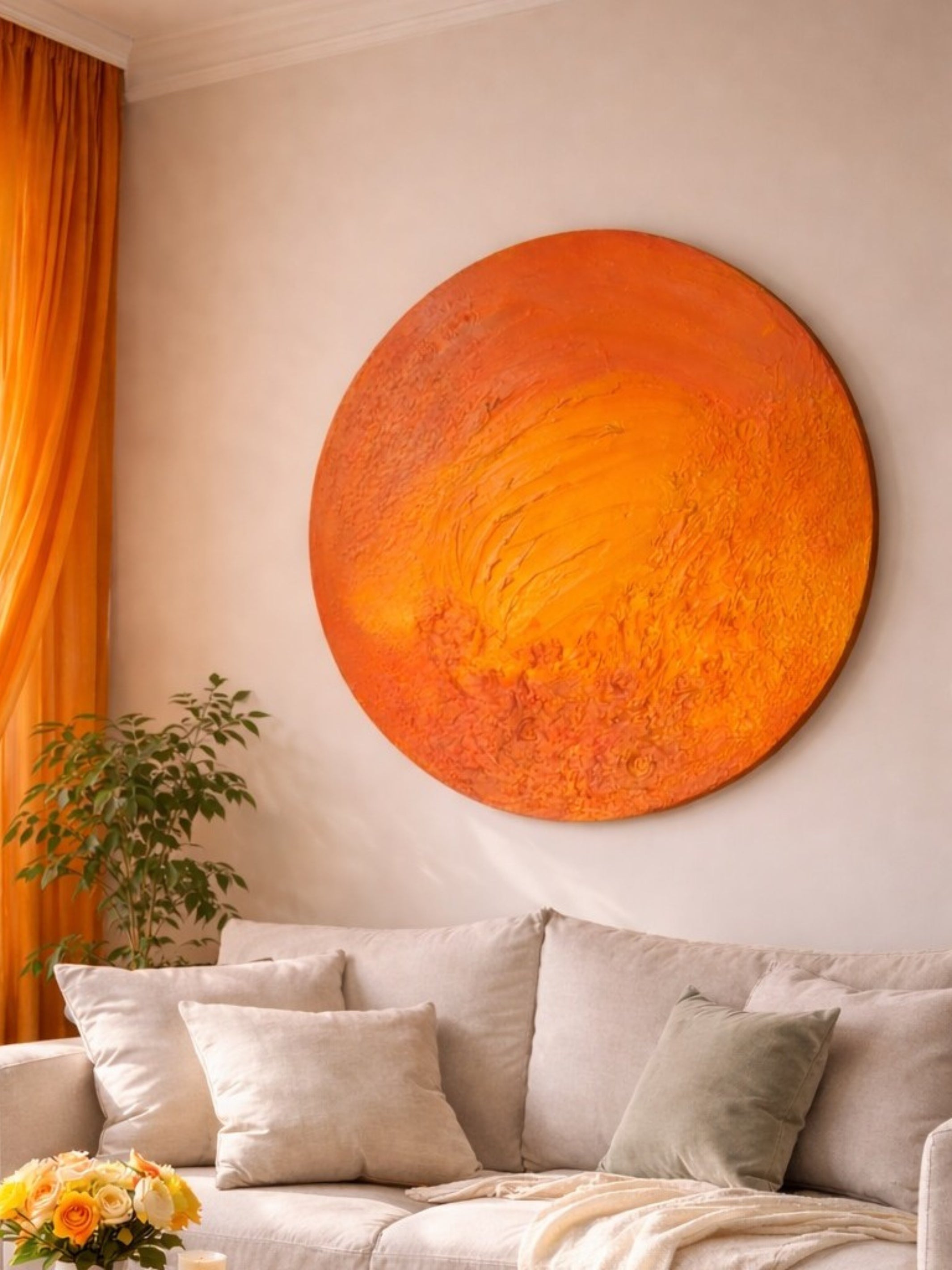 Helia Sun Wall Art a Luxury Home Decor for Modern Interiors
