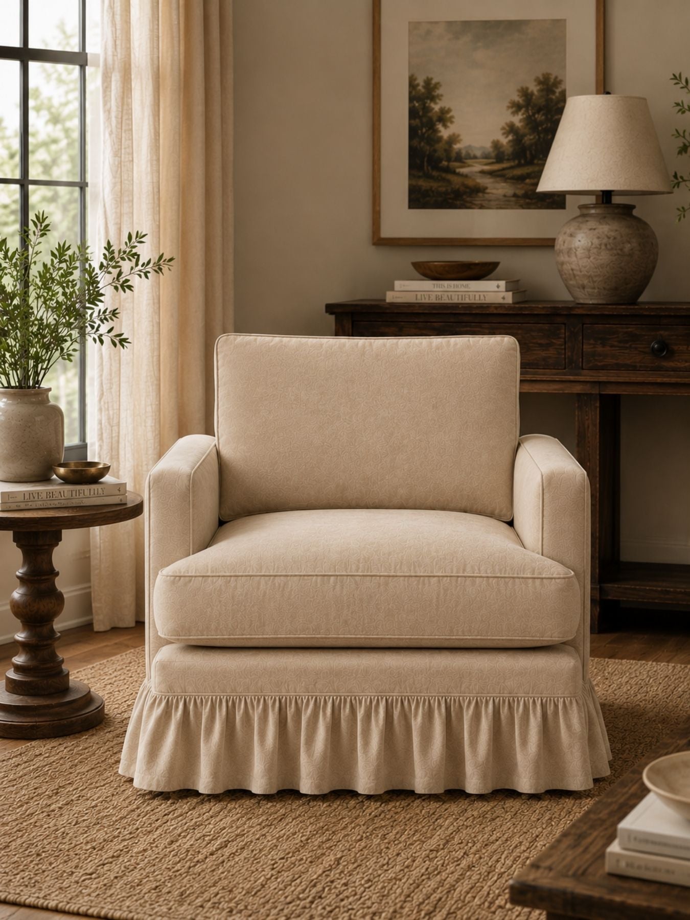 Romelle Curtain Call Floral Armchair