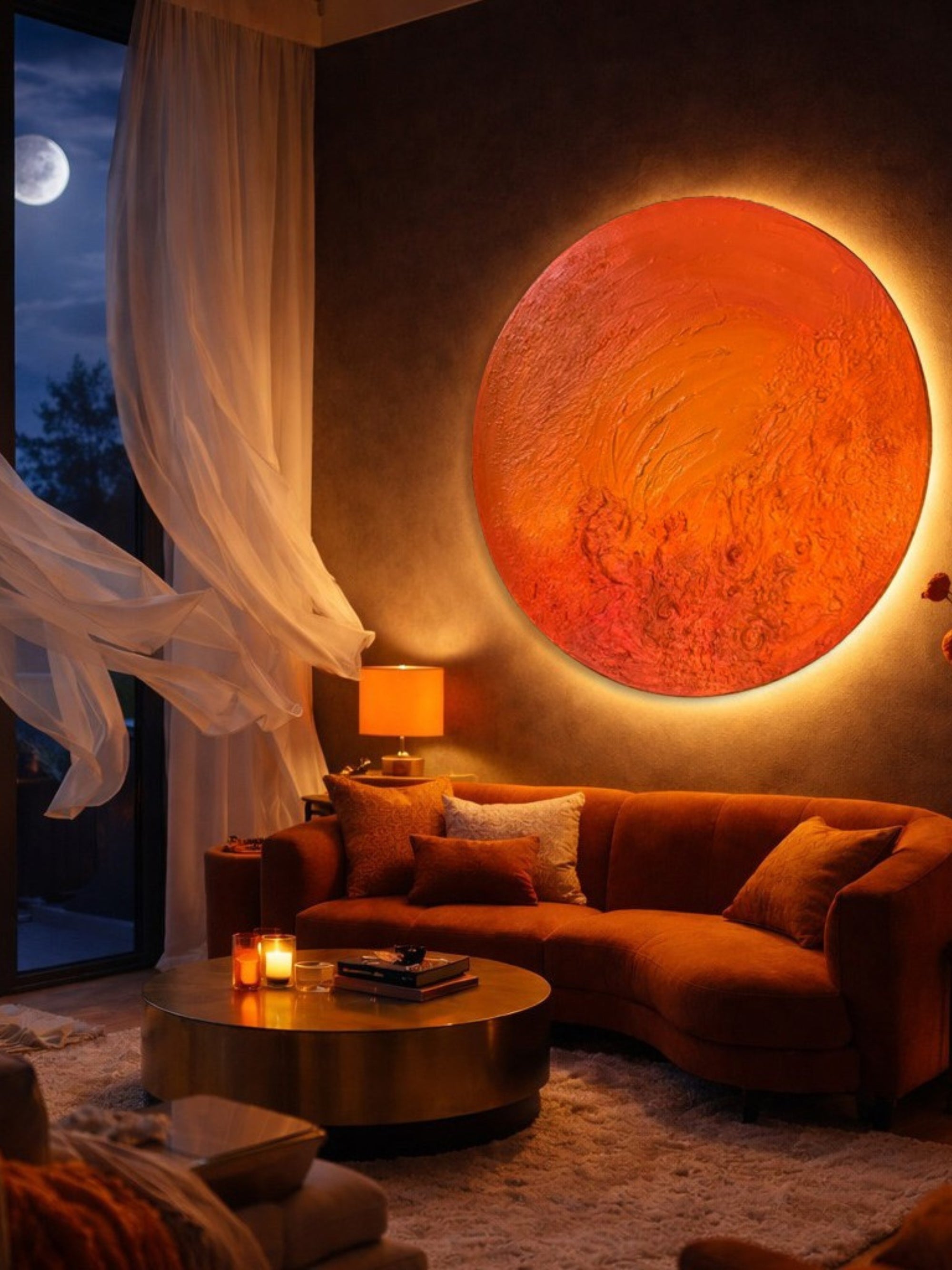 Helia Sun Wall Art a Luxury Home Decor for Modern Interiors