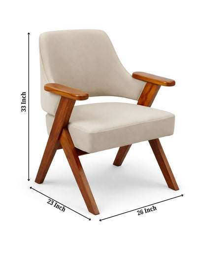 Kenzo Contemporary Wooden Lounge Chair