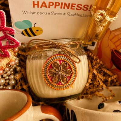 Paws & Panda Festive Mug Gift Hamper | Dog & Panda Mugs with Diwali Candle - https://artecasa.in/