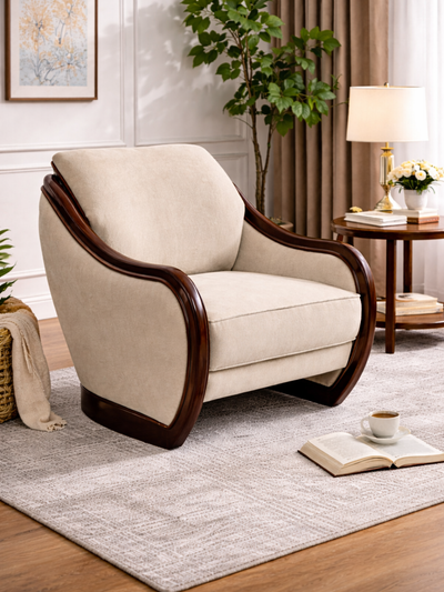 Zenis Minimal Comfort Accent Chair