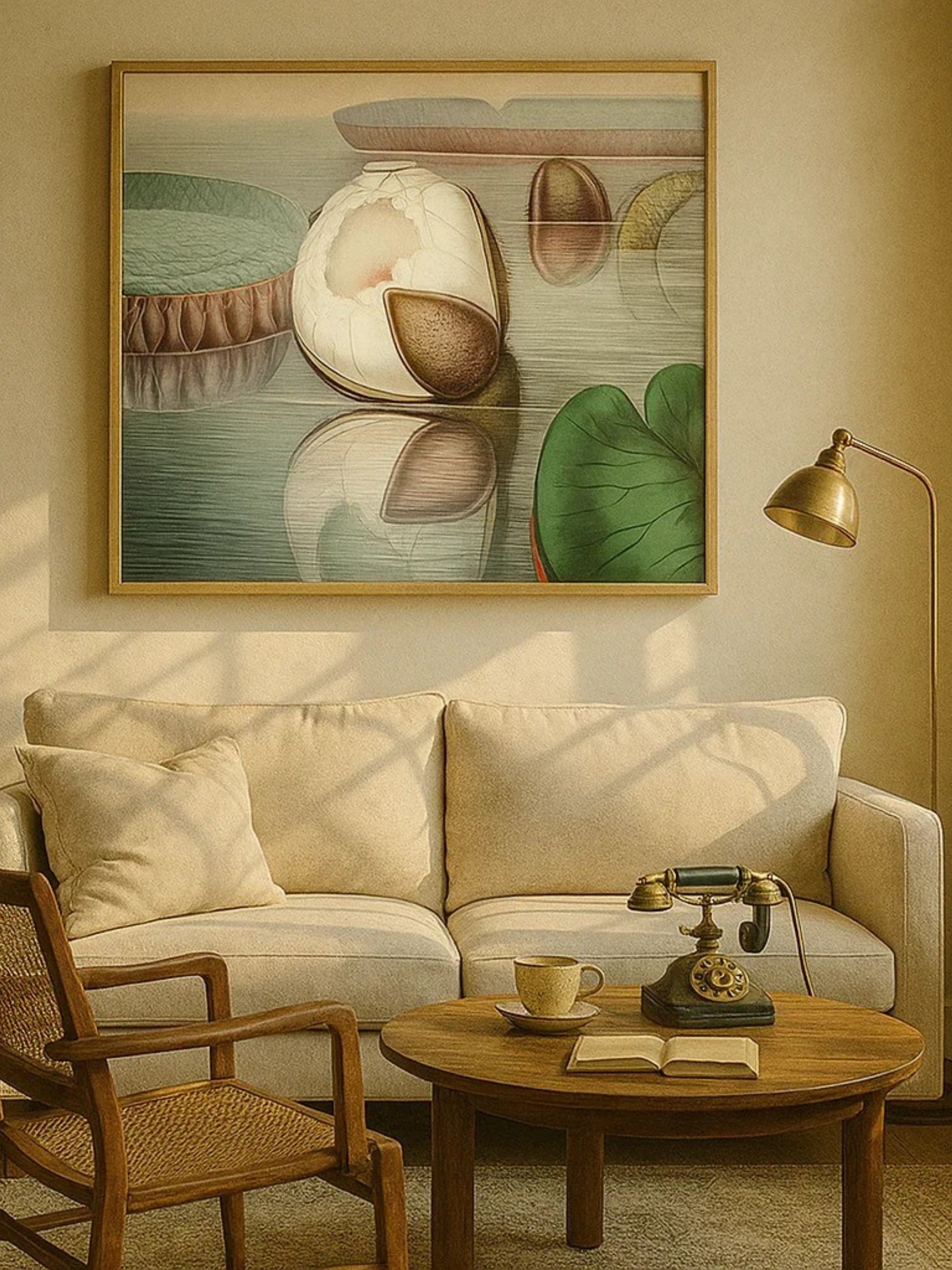 The Great Water Lily of America (1854) II Digital Art Print