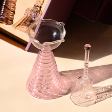 Glass Tall Diya & Ringing Bell