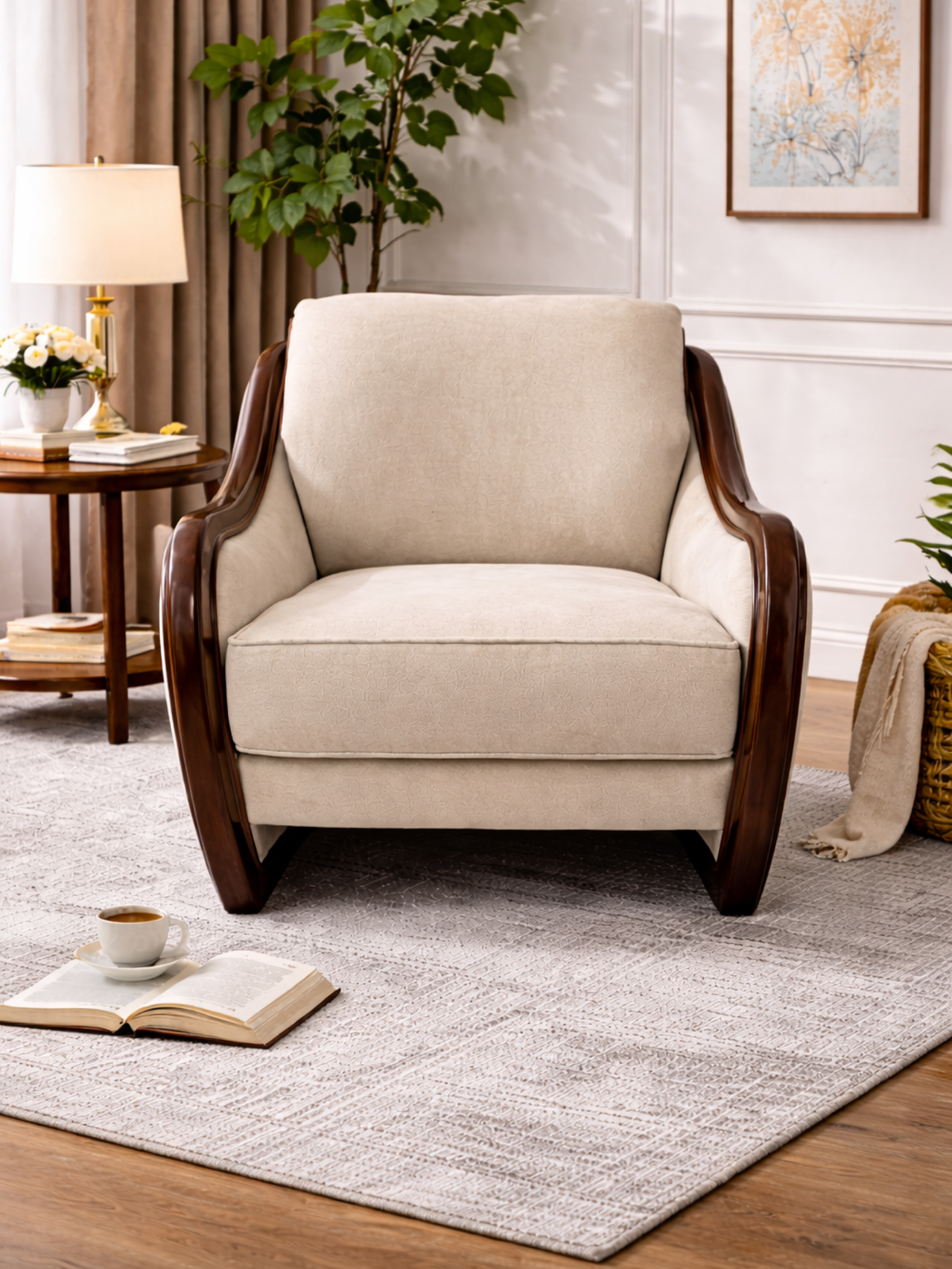Zenis Minimal Comfort Accent Chair