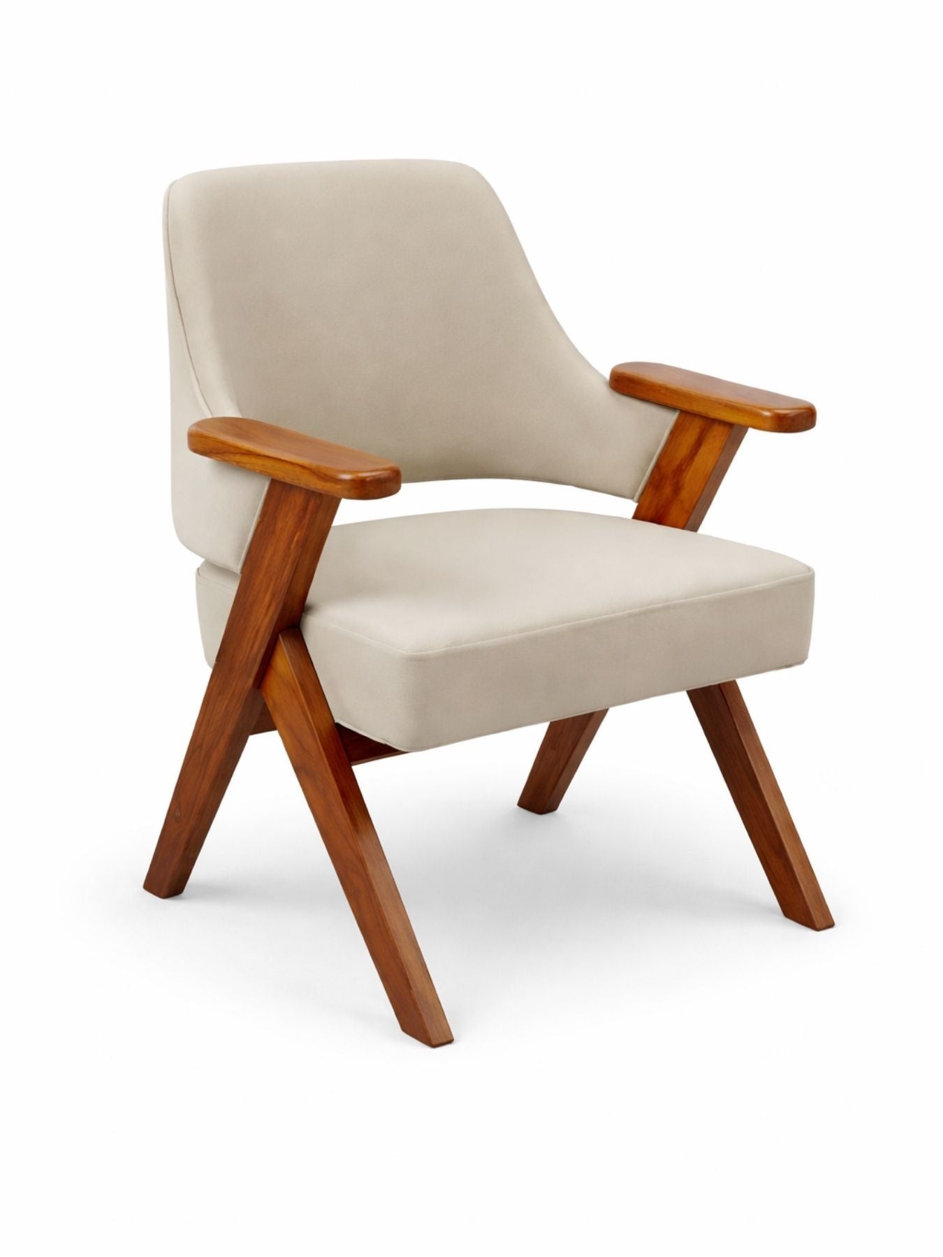 Kenzo Contemporary Wooden Lounge Chair