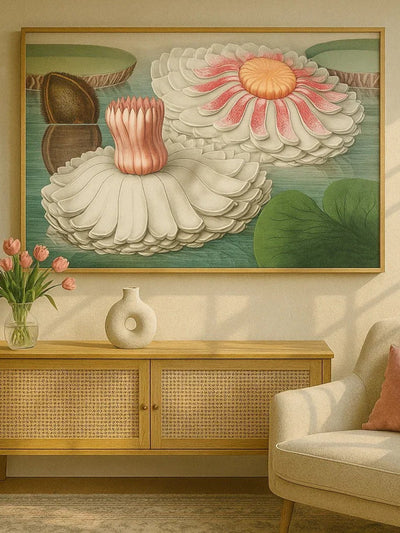 The Great Water Lily of America (1854) III Digital Wall Art