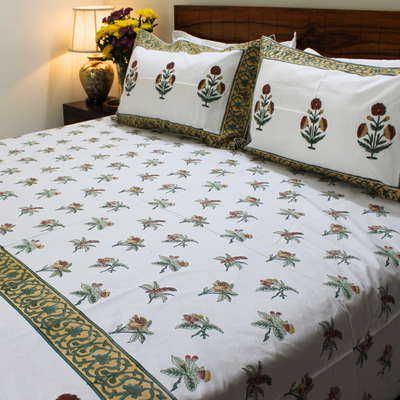 Anandbagh Handblock Bedsheet