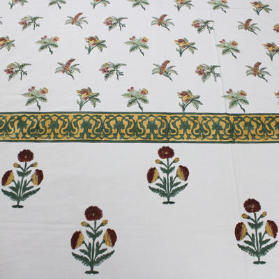 Anandbagh Handblock Bedsheet
