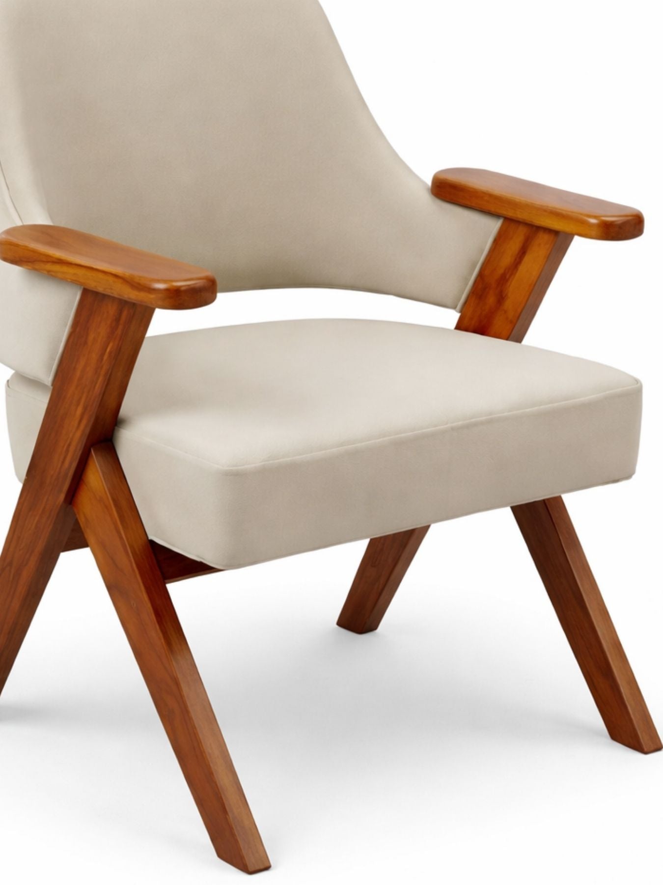 Kenzo Contemporary Wooden Lounge Chair