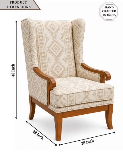 Venetia Wingback Chair with Cushion