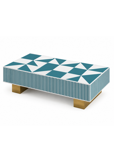 Inlay Polygon Grande Rectangular Coffee Table