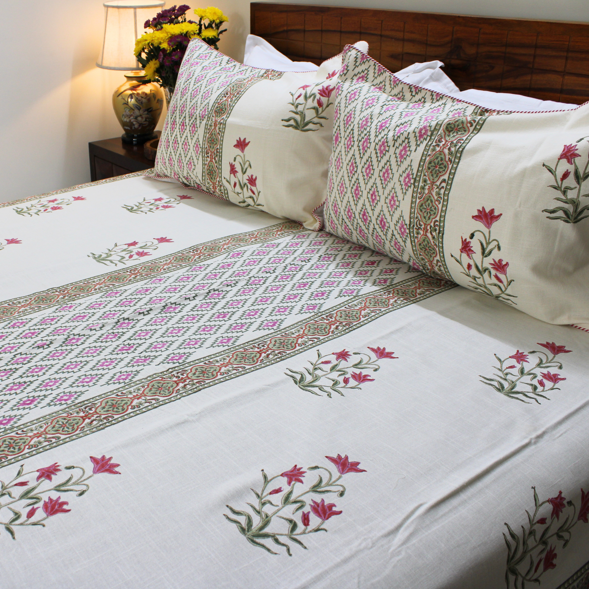 Anand Bagh Lotus Garden Bedcover