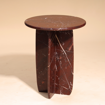 Raio Marble Table - Rosso