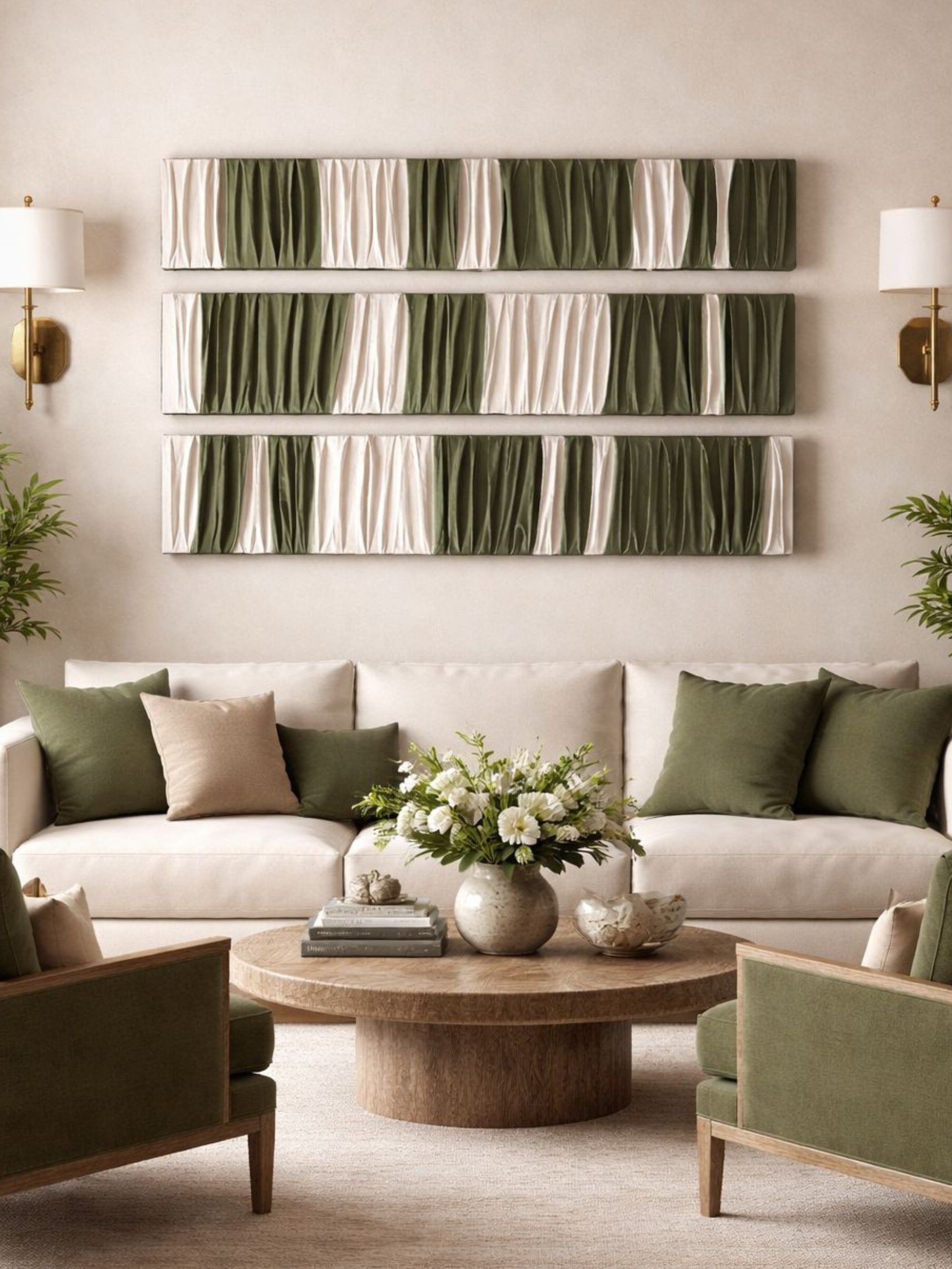 Quiet Moss Modern Abstract Nature Wall Decor