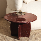 Raio Marble Table - Rosso