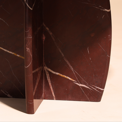 Raio Marble Table - Rosso