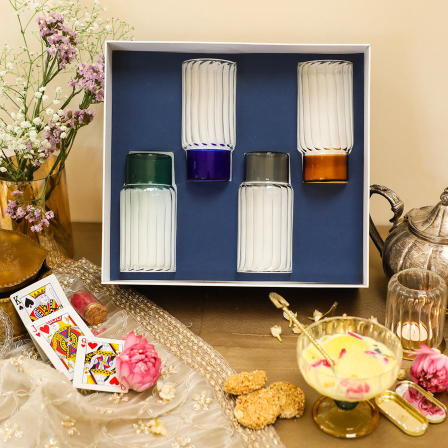 Gift Box: Highball Block Glass (Mix)