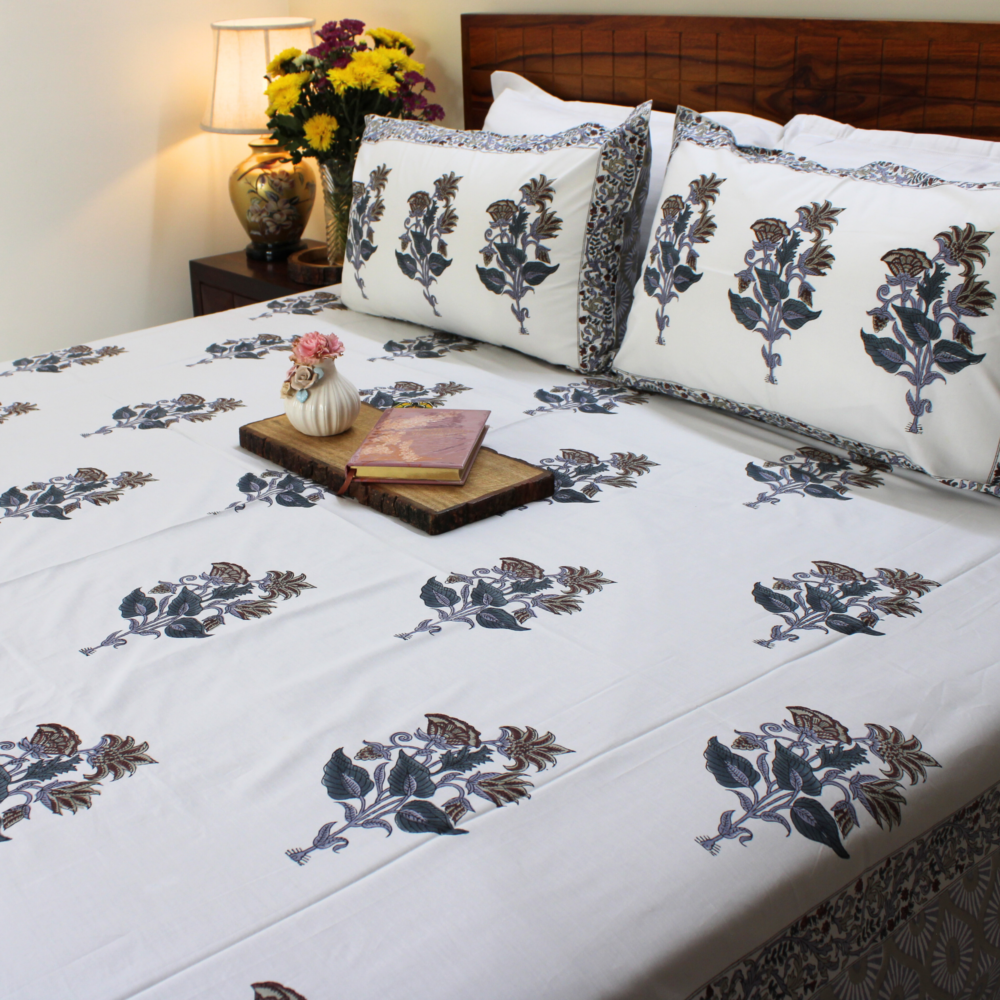 Anandbagh Handblock Bedsheet