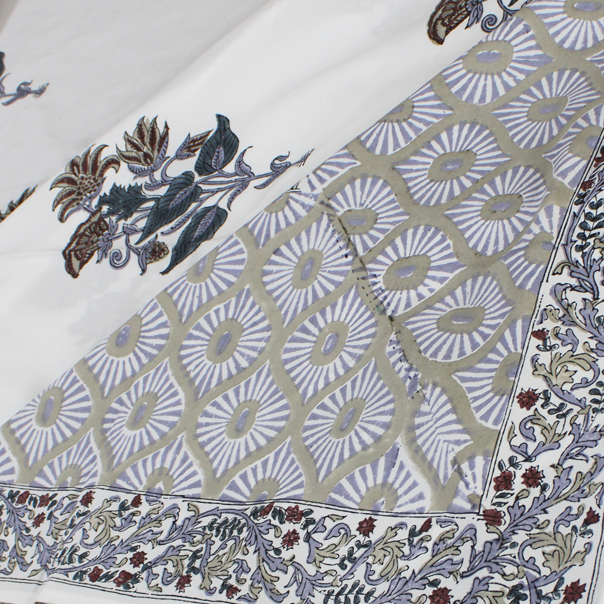 Anandbagh Handblock Bedsheet