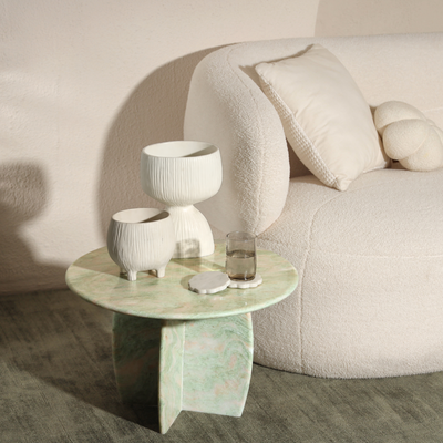 Raio Marble Table - Pista