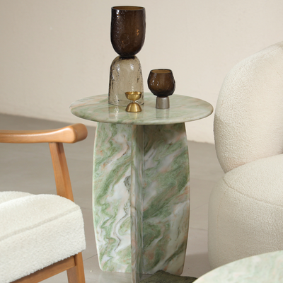 Raio Marble Table - Pista