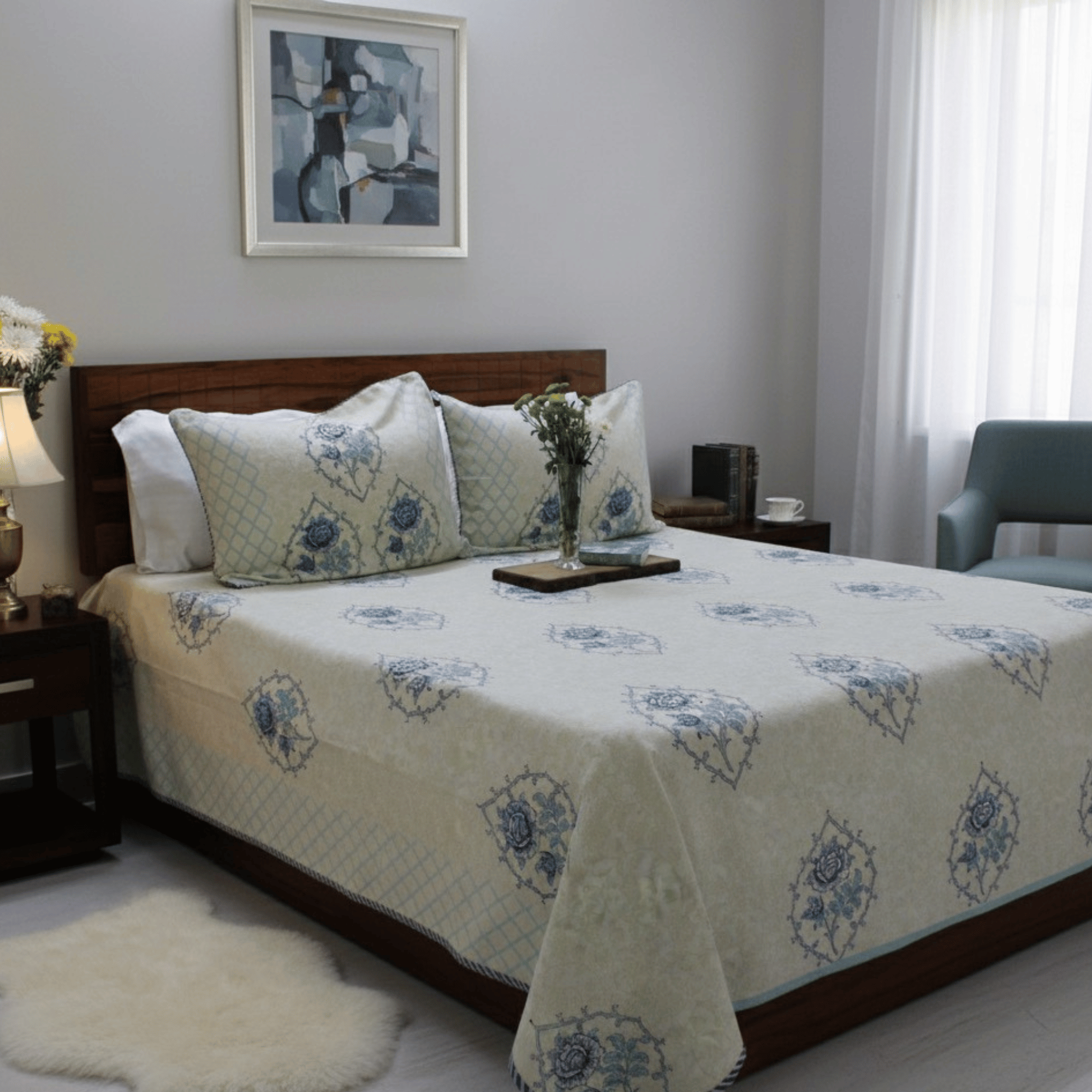Anand Bagh Lotus Garden Bedcover