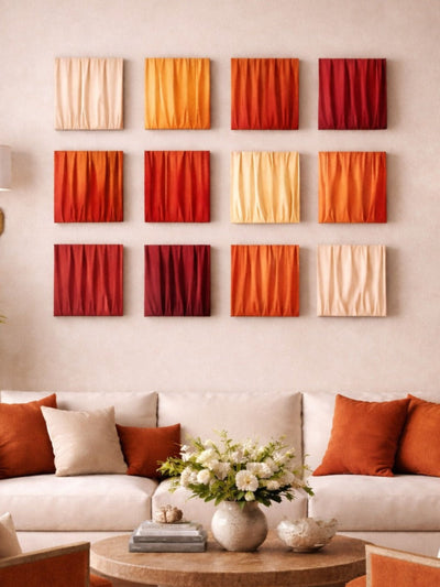 Luxe Draped Abstract Plaster Art for Home decor