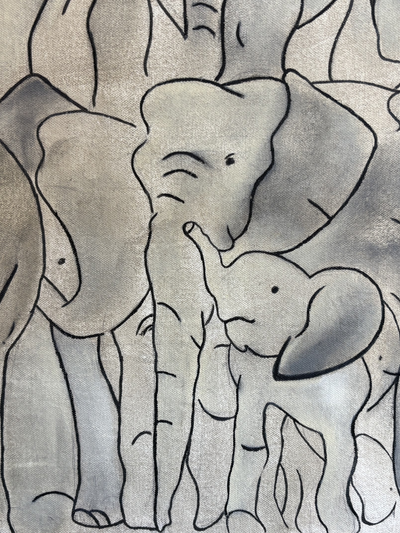 Whispers of the Herd Wildlife Inspired Artwork