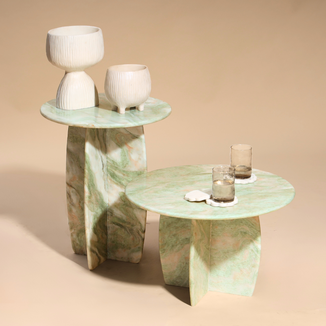 Raio Marble Table - Pista