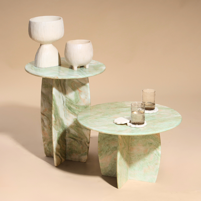 Raio Marble Table - Pista