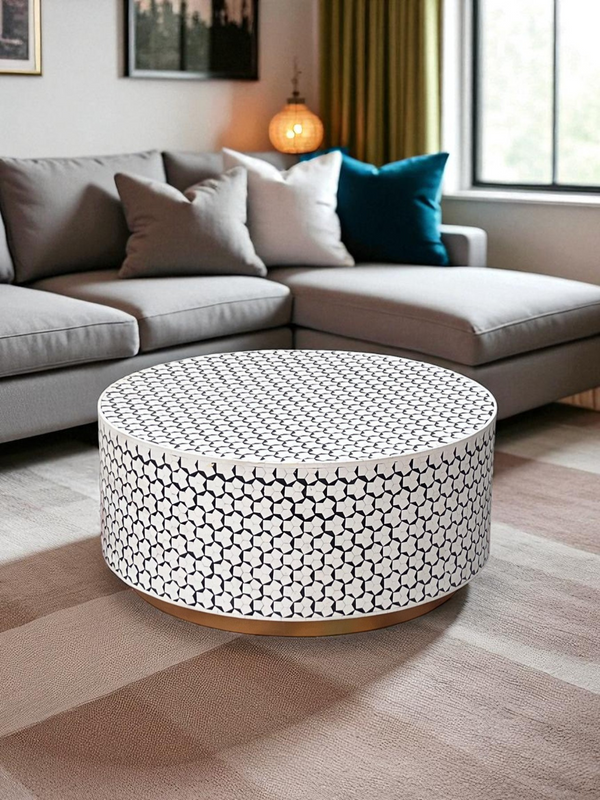 Inlay Round Coffee Table -Targua