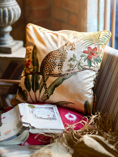 Bagheera - Multicolor Velvet Cushion