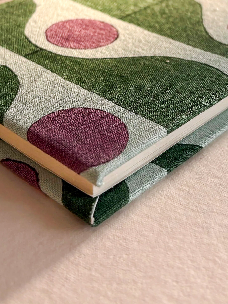 Handcrafted Sustainable A5 Diary Journal Notebook l Handmade Paper l Tide Dot