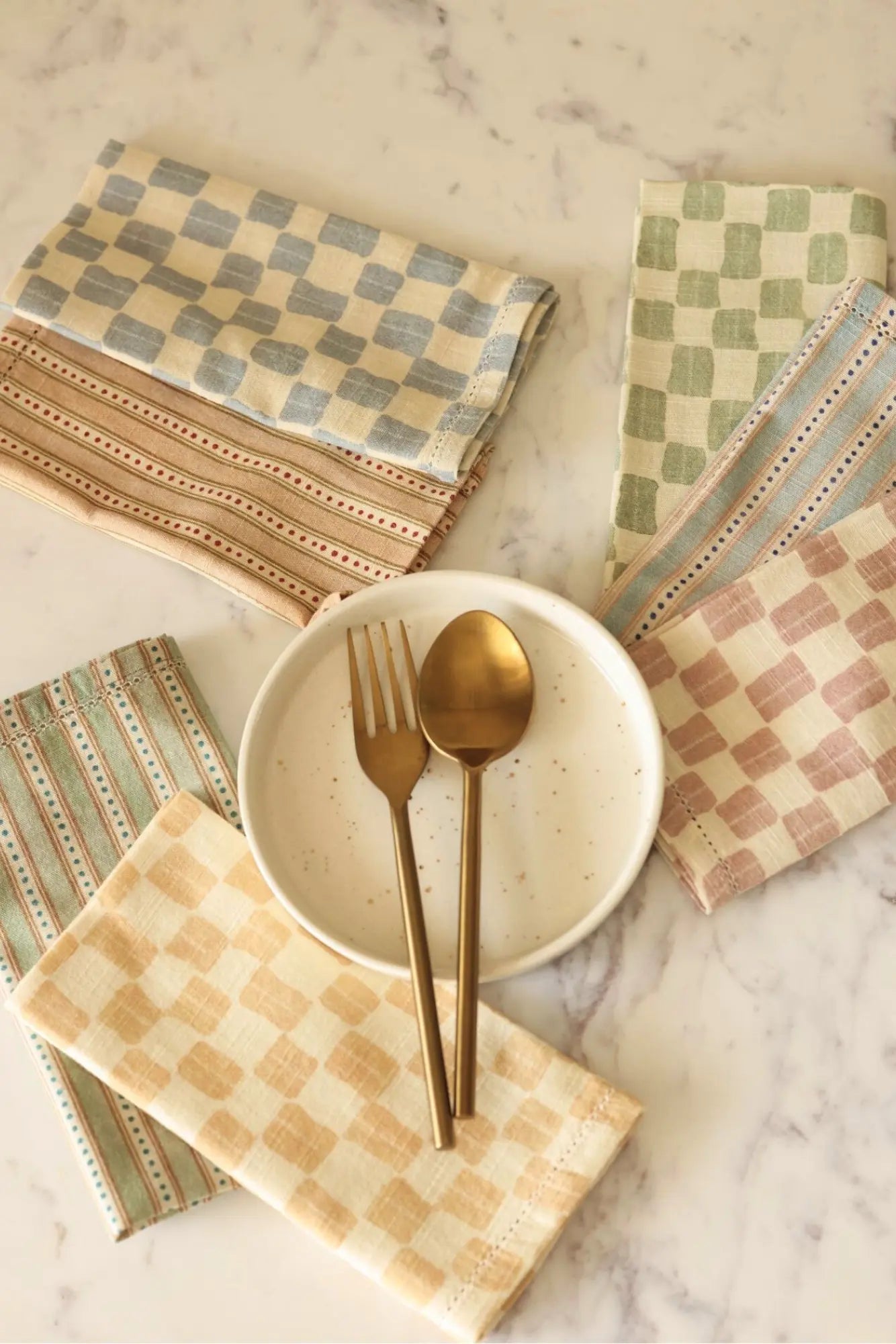 River Apricot Table Napkins-Set of 6