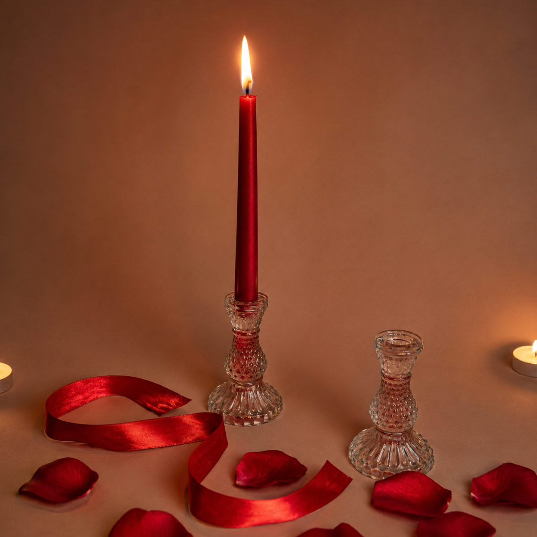Shubh Aarambh Golden & White Festive Gift Basket | German Silver Shubh Labh & Candle - https://artecasa.in/
