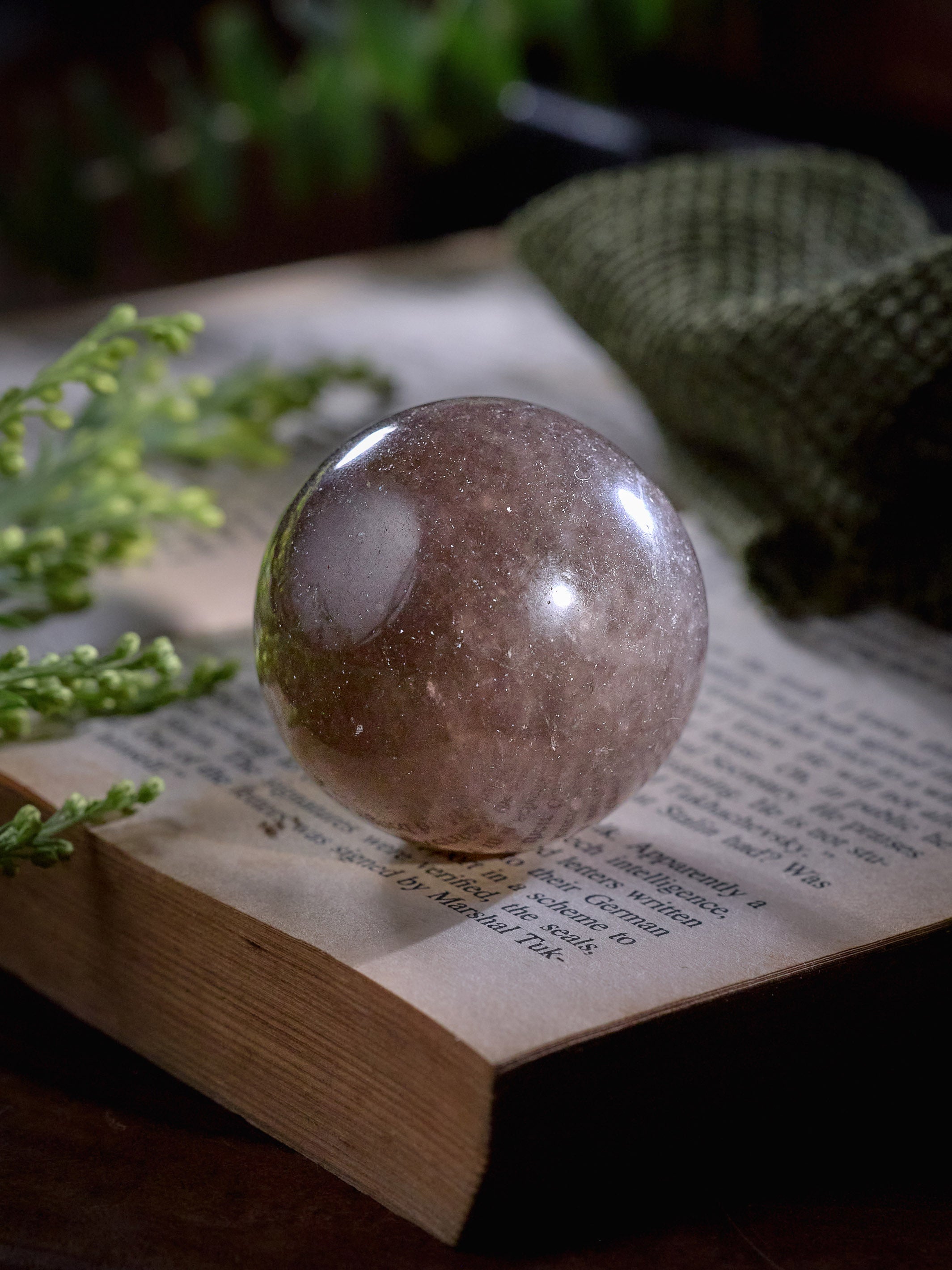 Semi-precious Stone - Smoky Quartz Sphere (Dark)