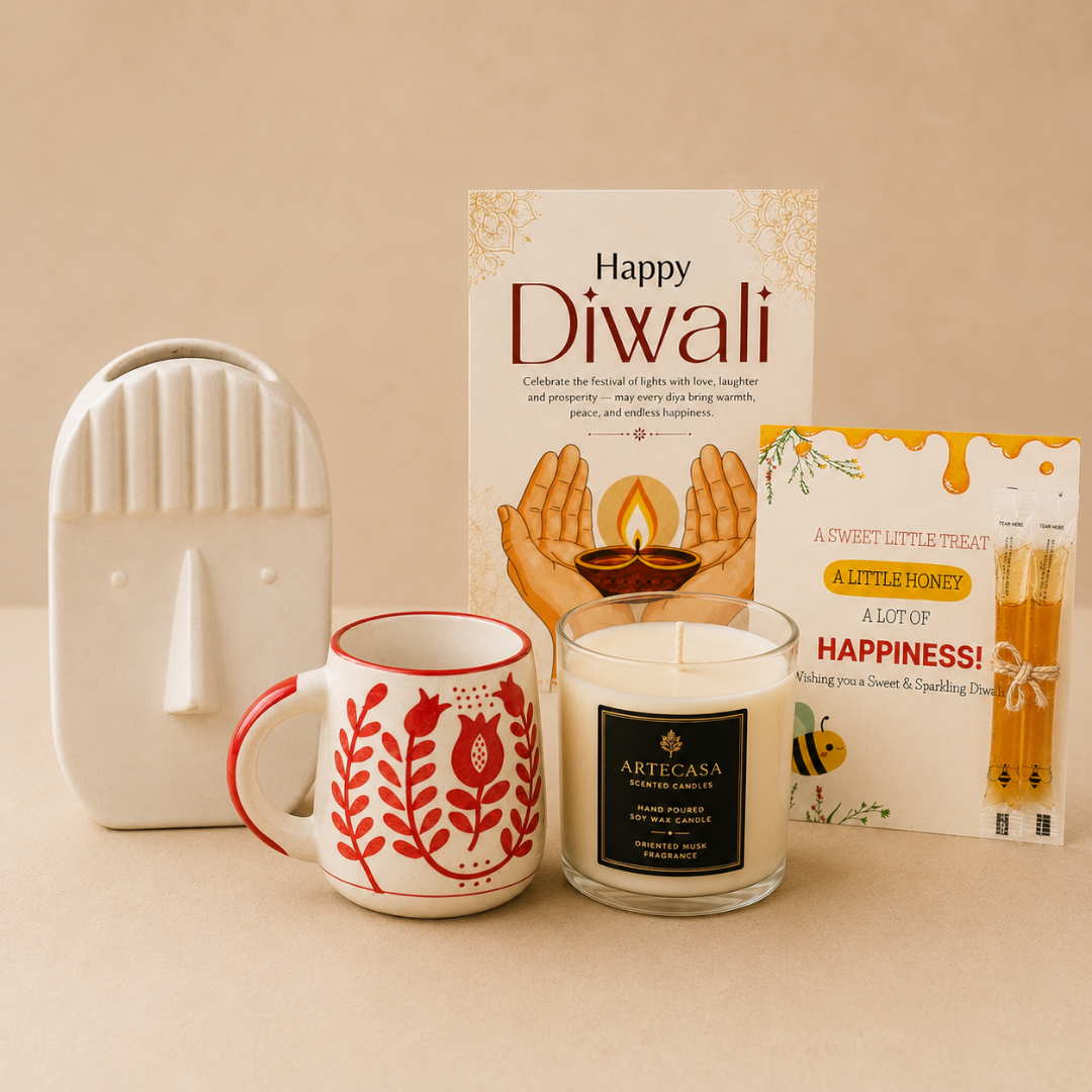 Diwali Charm & Glow Gift Hamper - https://artecasa.in/
