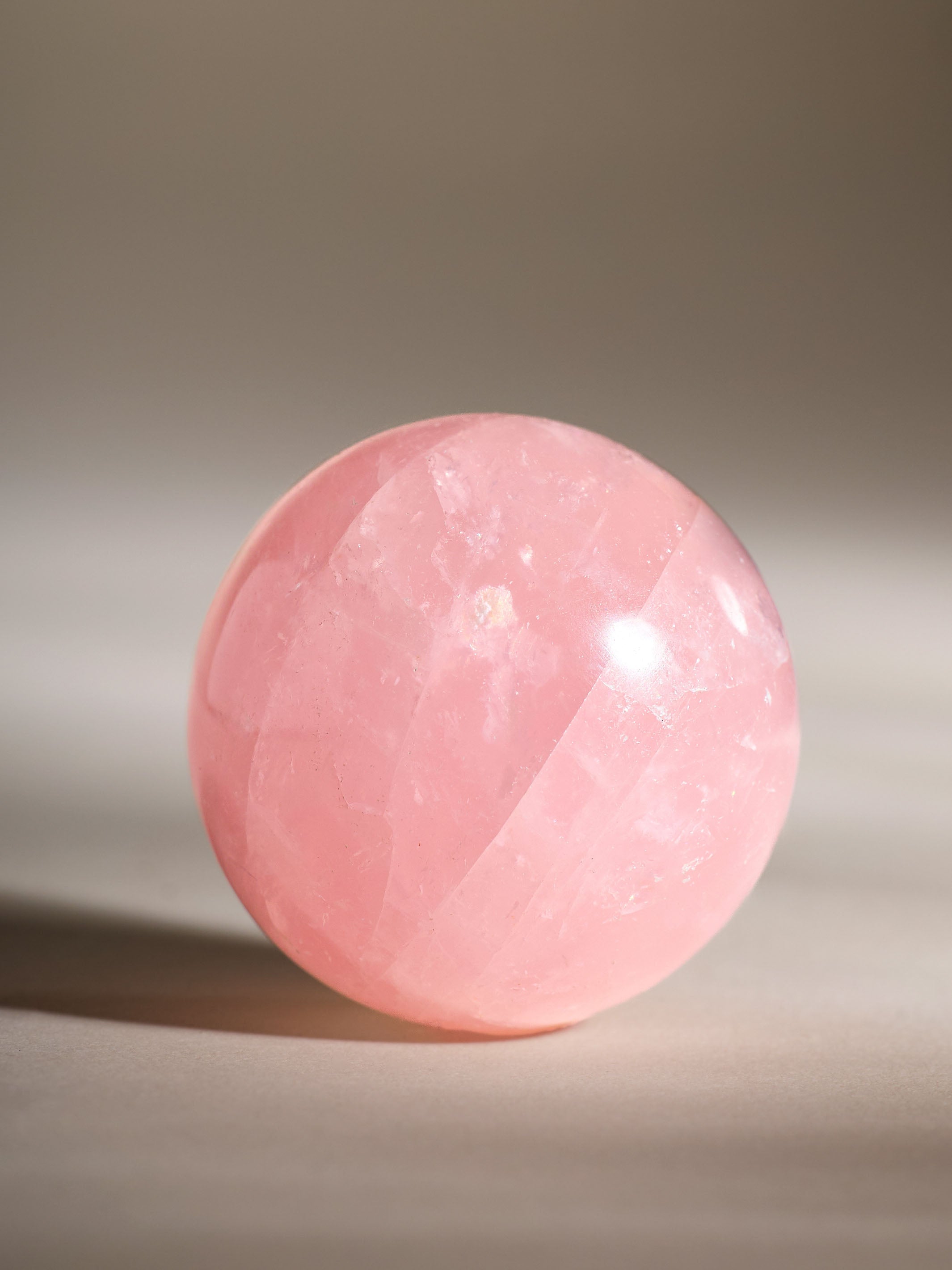Semi-precious Gemstone - Rose Quartz Sphere