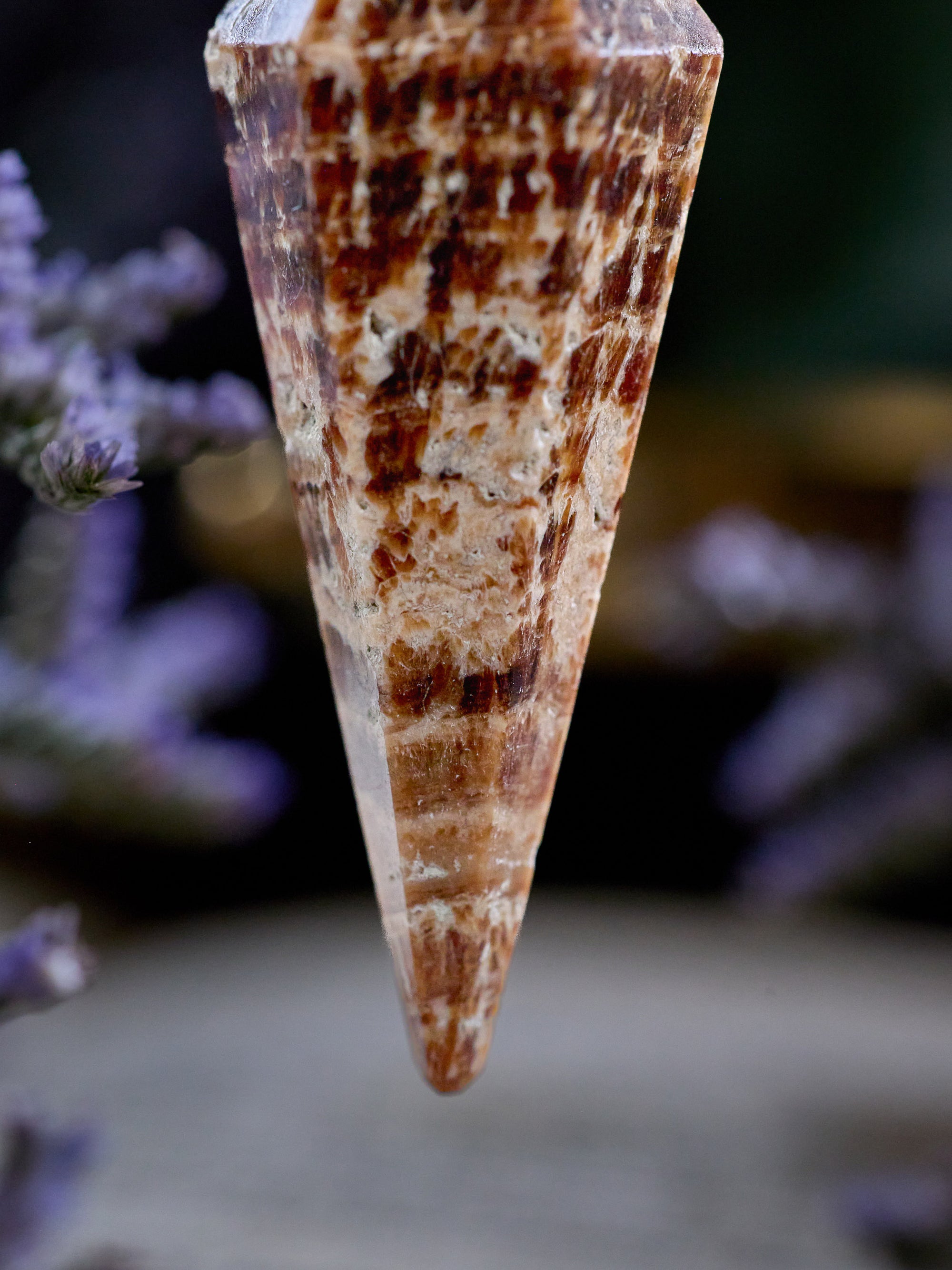 Semi-precious Gemstone - Aragonite Pendulum